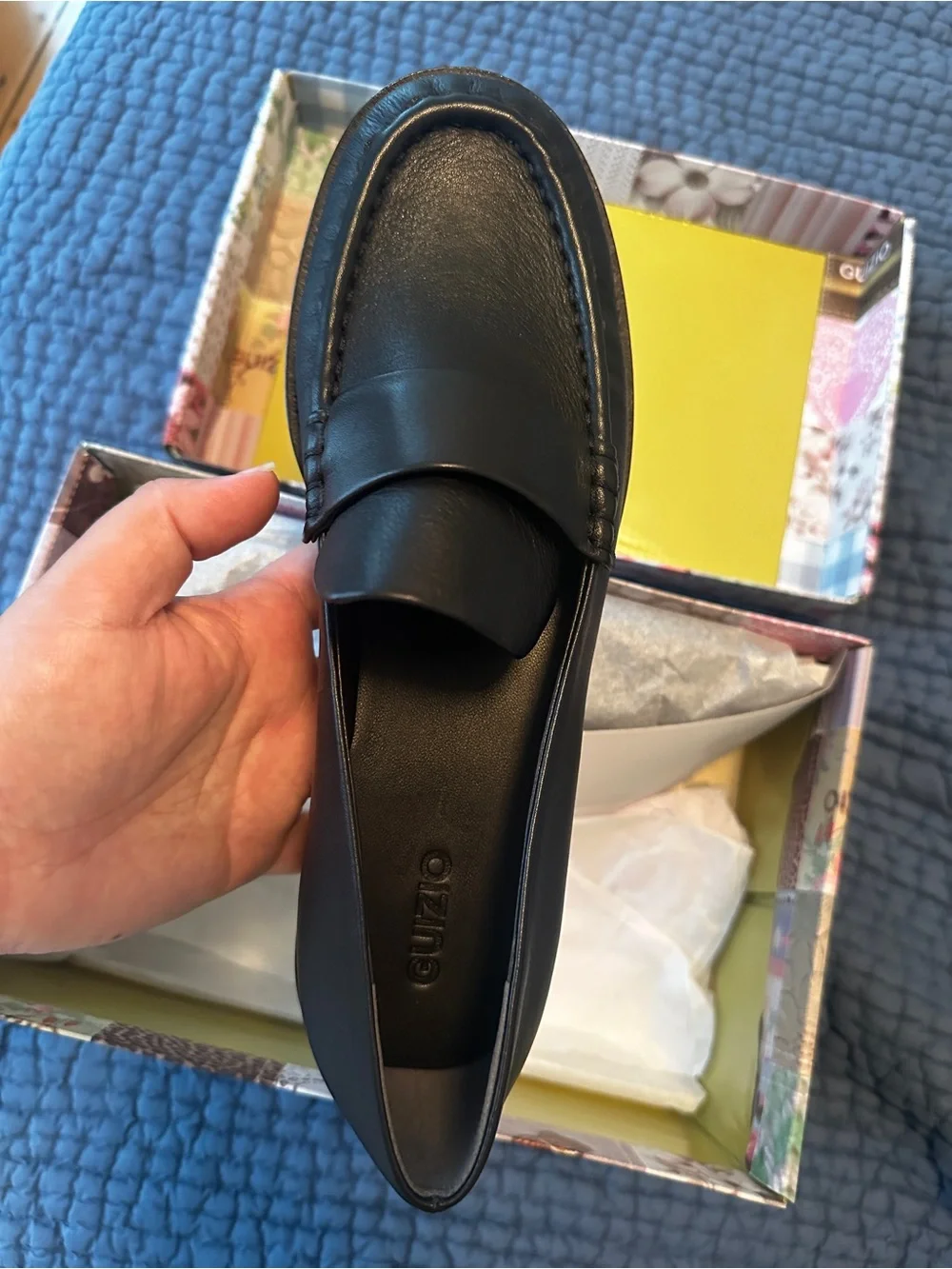 Romeo Loafer Women’s Black Leather Penny Loafers